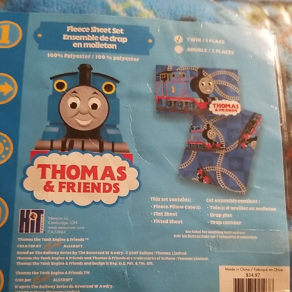 Thomas & Friends Fleece Sheet Set Brand new Twin Size